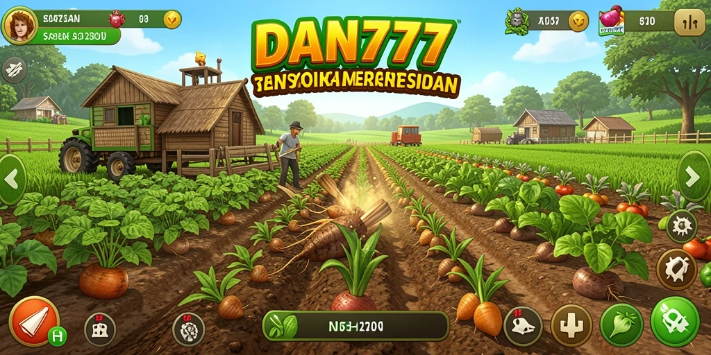 Gameplay <strong>DAN777</strong> yang seru dan penuh warna saat bertani.