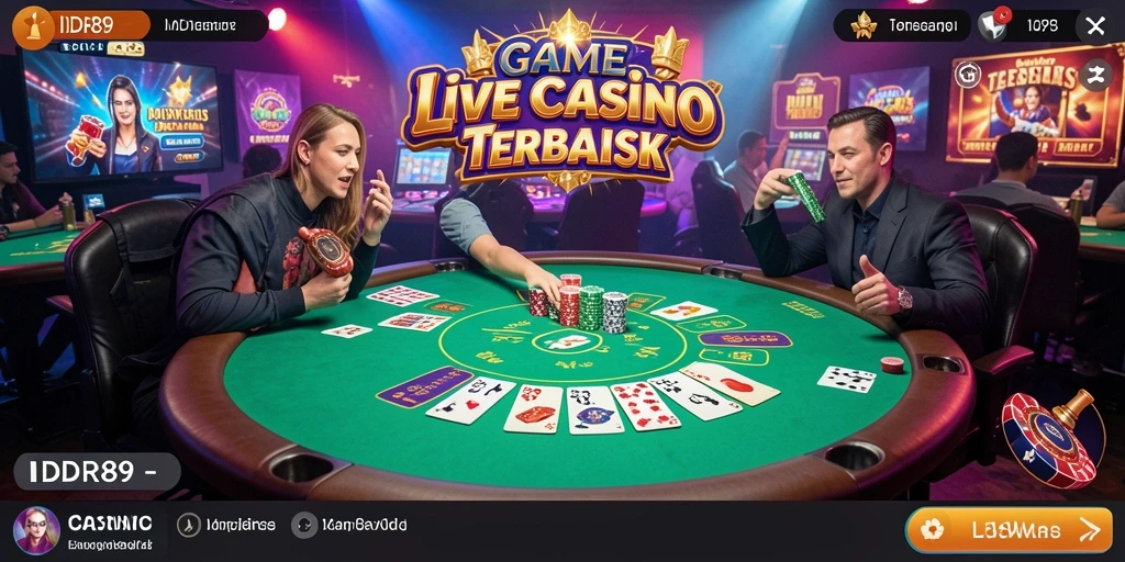 Tampilan gameplay seru dari aplikasi Live Casino IDR89.