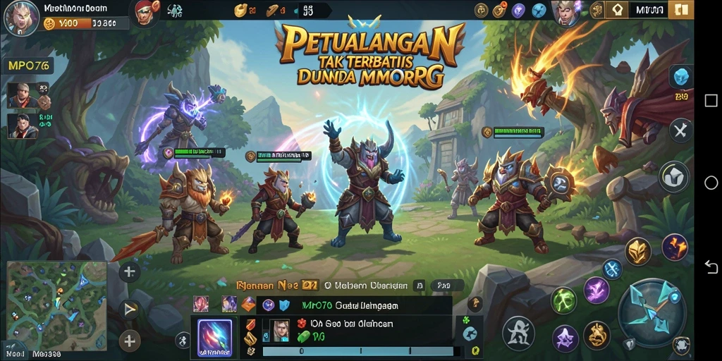 Tampilan gameplay MPO76 yang memukau dalam dunia MMORPG.