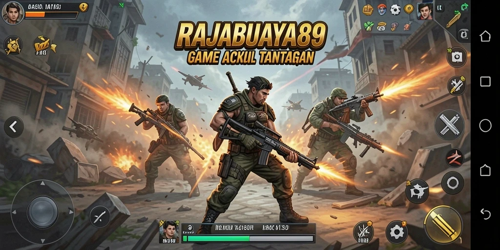 Tampilan gameplay menegangkan dalam RAJABUAYA89 dengan aksi seru.