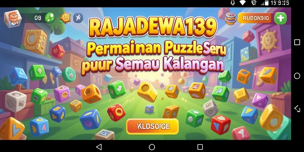 Tangkapan layar gameplay RAJADEWA138 menampilkan tantangan puzzle yang seru.