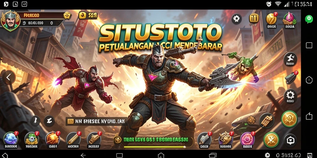 Tangkapan layar menampilkan aksi mendebarkan dalam permainan SITUSTOTO.