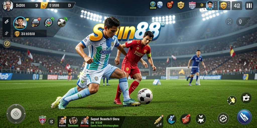 Gameplay <strong>SPIN88</strong> yang seru dan mendebarkan dalam sepak bola.